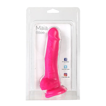 Maia Billee Realistic Silicone Dong Neon Pink
