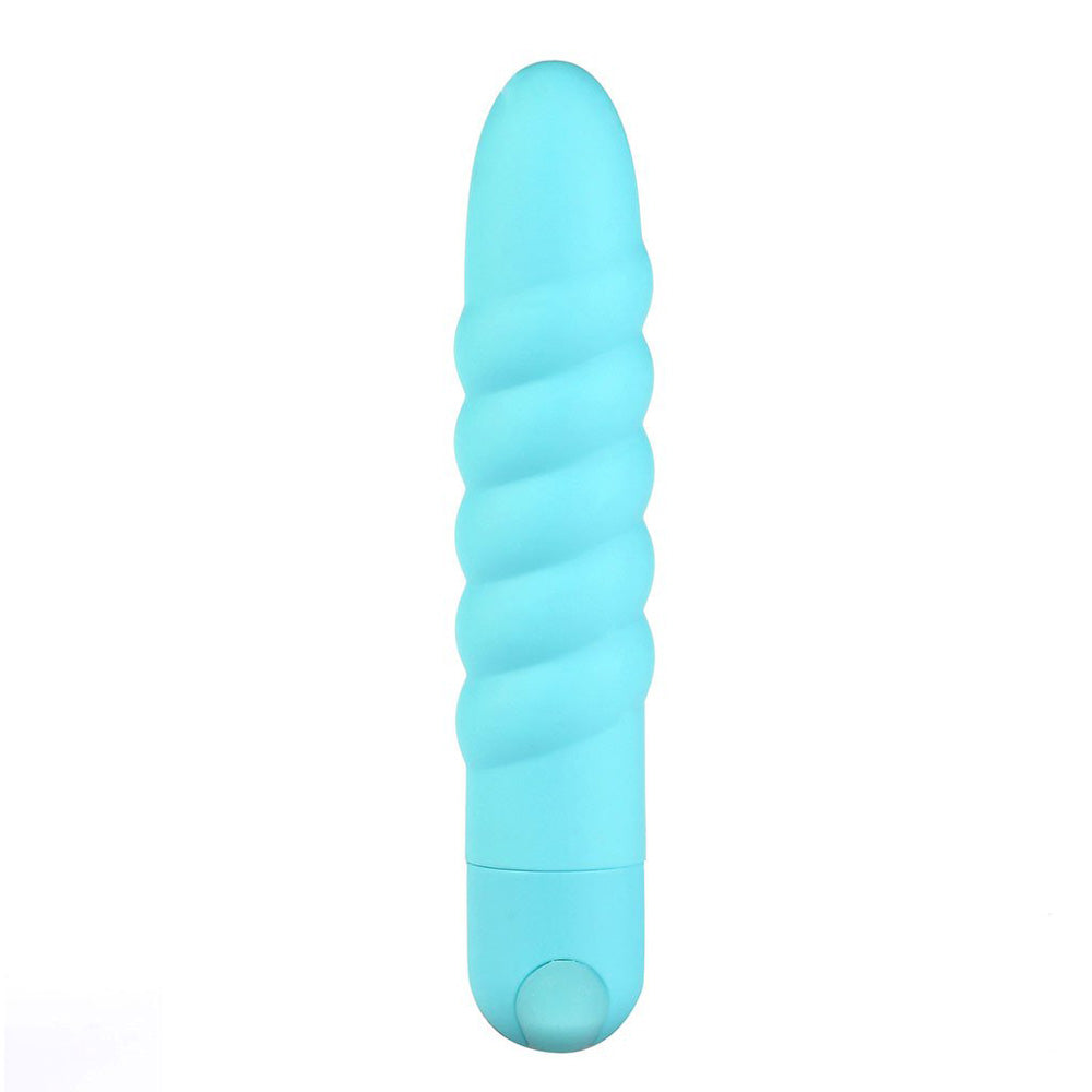 Lola Silicone 10-Function Vibrating Twisty Bullet Blue