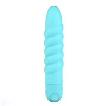 Lola Silicone 10-Function Vibrating Twisty Bullet Blue
