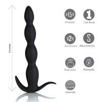 Mason 15-Function Rechargeable Remote Control Silicone Butt Plug