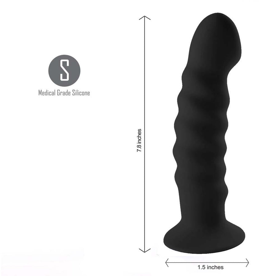 Kendall Silicone Dong Black