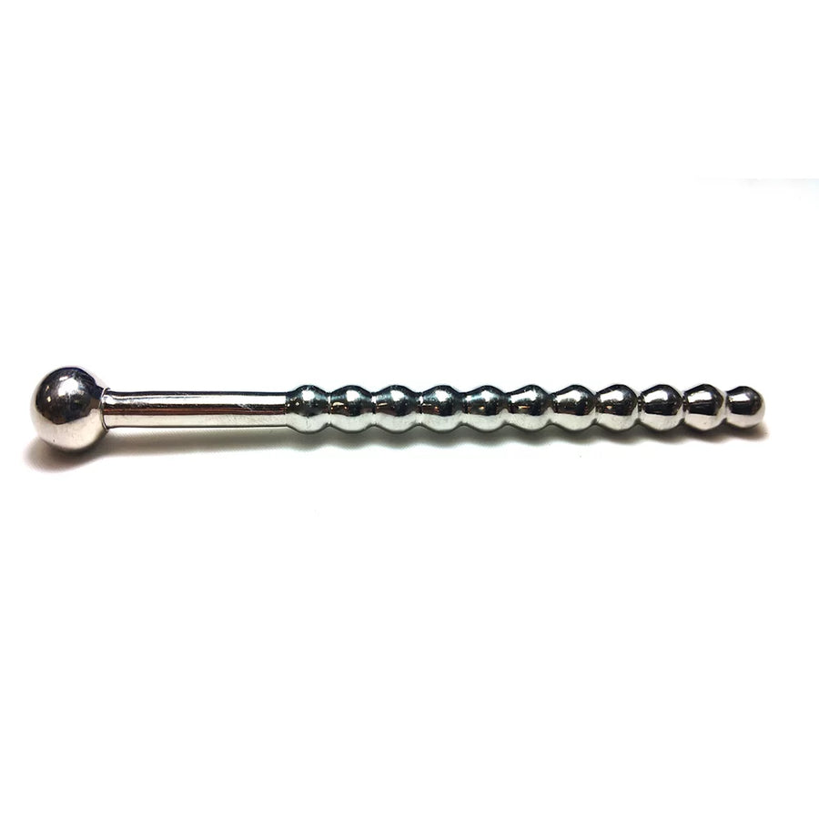 Stainless Steel Beaded Urethral Probe Sound With Stopper