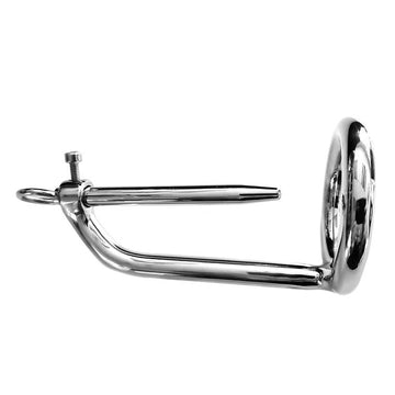 Stainless Steel 45Mm Chastity Ring With Urethral Probe