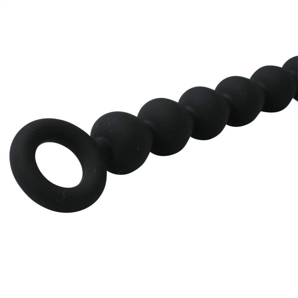 S&M Silicone Anal Beads Black