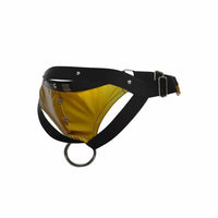 Dngeon Cockring Jockstrap Yellow One Size