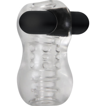 Crackle Rechargeable Compact Stroker Clear