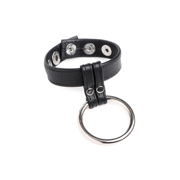 Strict Leather Cock Gear Leather And Steel Cock & Ball Ring