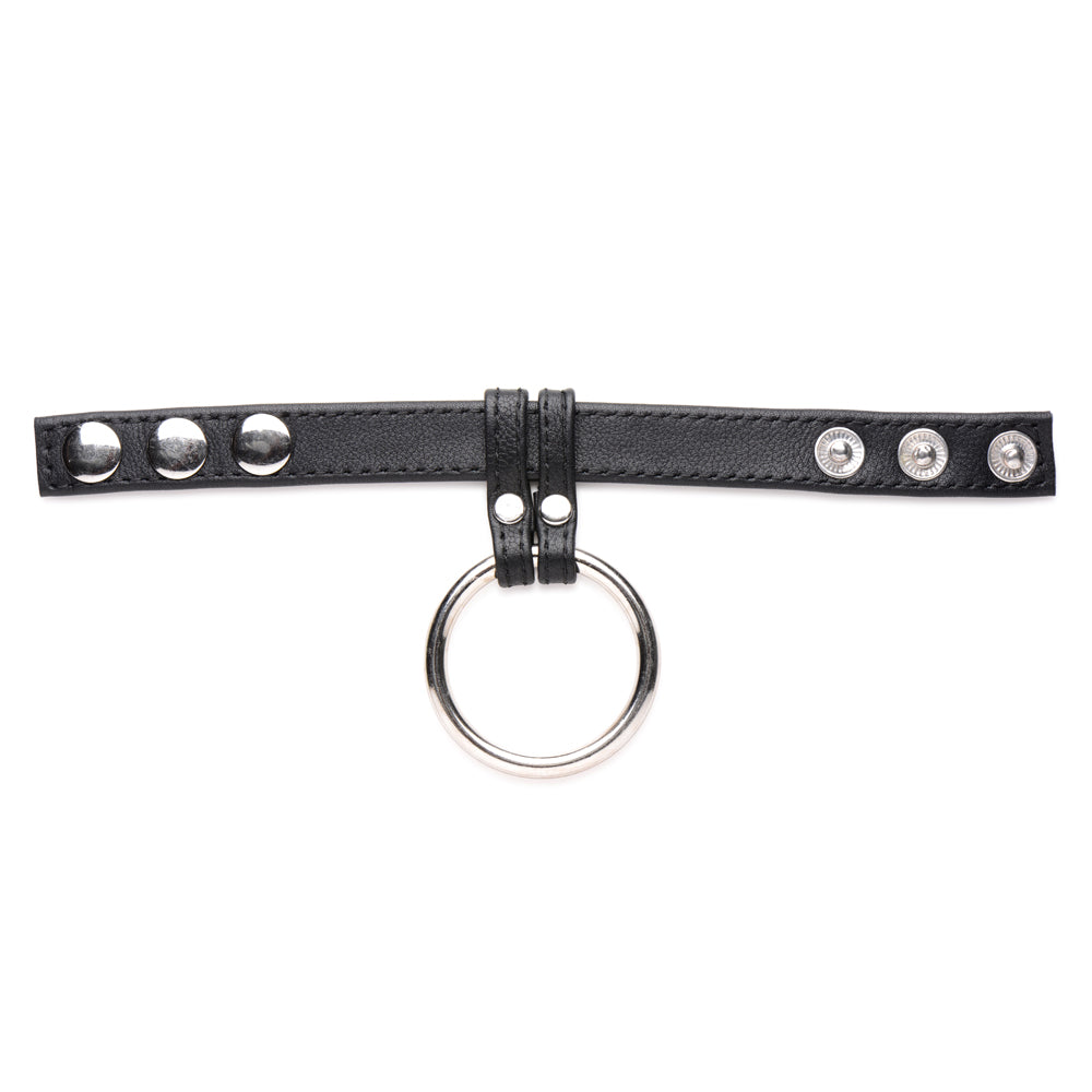 Strict Leather Cock Gear Leather And Steel Cock & Ball Ring