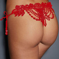 Embroidered & Beaded Thong